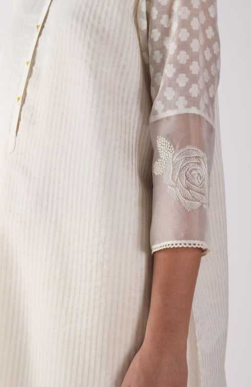 Kizuna stripe organza kurta set