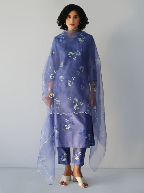 Kizuna twilight sakura print kurta set