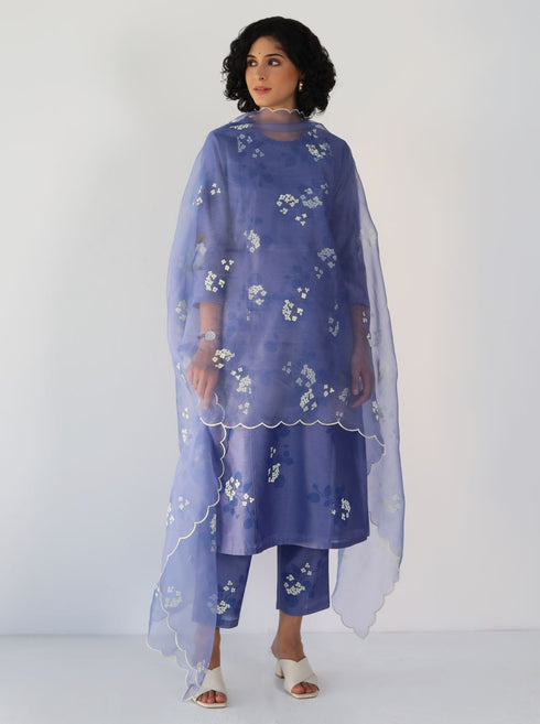 Kizuna twilight sakura print kurta set