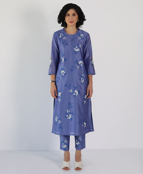 Kizuna twilight sakura print kurta set