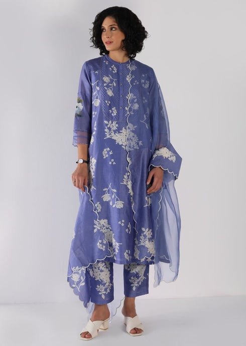 Kizuna twilight yuri print kurta set