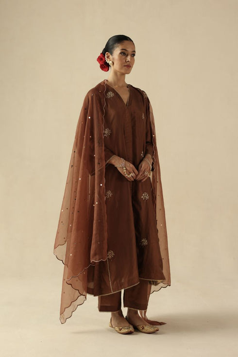Kohinoor copper kurta set