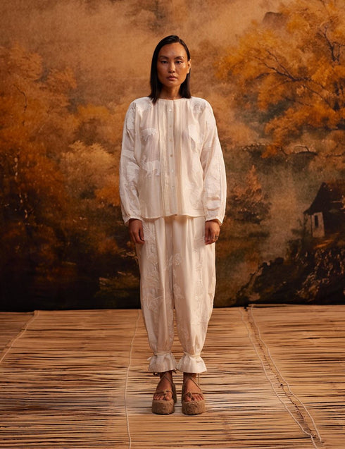 Kokoro dolman shirt with tie up