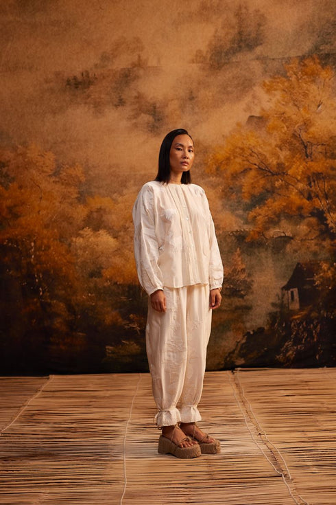 Kokoro dolman shirt with tie up