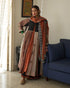 Kora mati orange dupatta