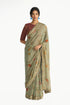 Kumudini sea green sari