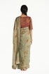 Kumudini sea green sari