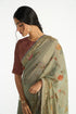 Kumudini sea green sari