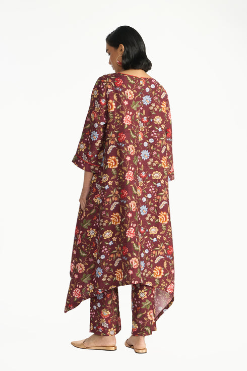 Kusumita wine tunic set