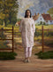 Lavendar embroidered kurta