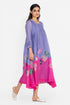 Lavender and pink floral dress