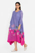 Lavender and pink floral dress