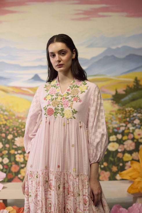 Lavender floral dress