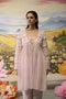 Lavender gathered kurta