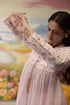Lavender gathered kurta