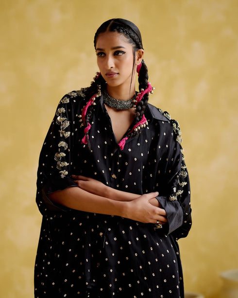 Leander black co-ord set