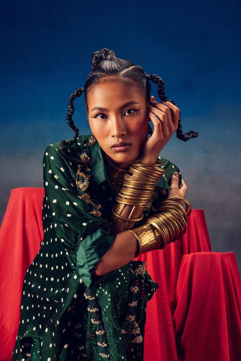 Leander green co-ord set