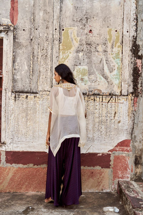 Leher gota dhoti set