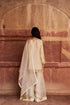 Leher ivory sharara set