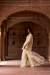 Leher ivory sharara set