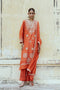 Leher kesariya moon kurta set