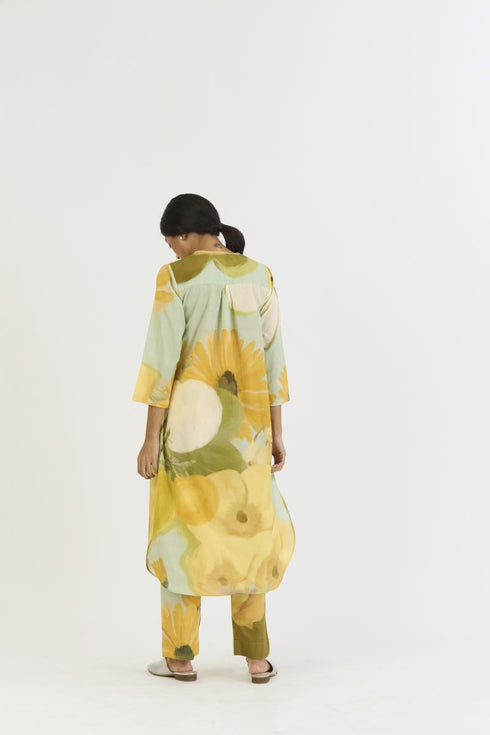 Lemonade yellow long kurta set