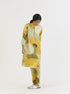 Lemonade yellow silk kurta set