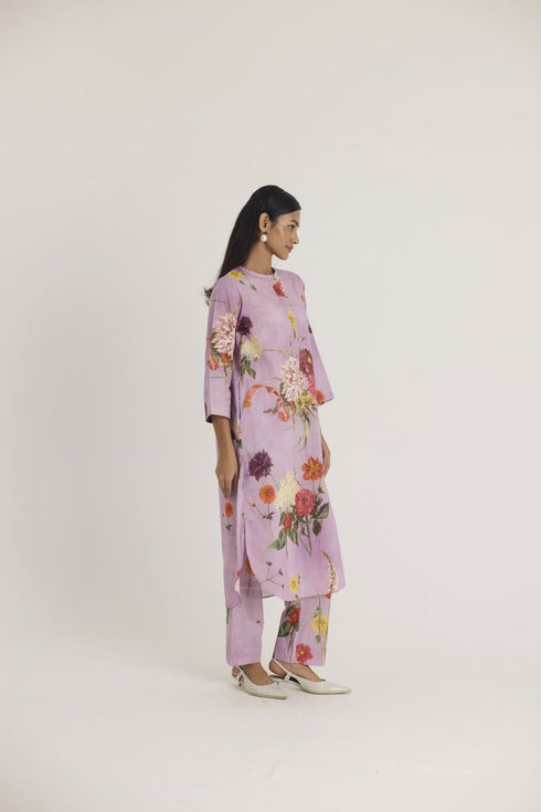 Lilac giggle berry long kurta set