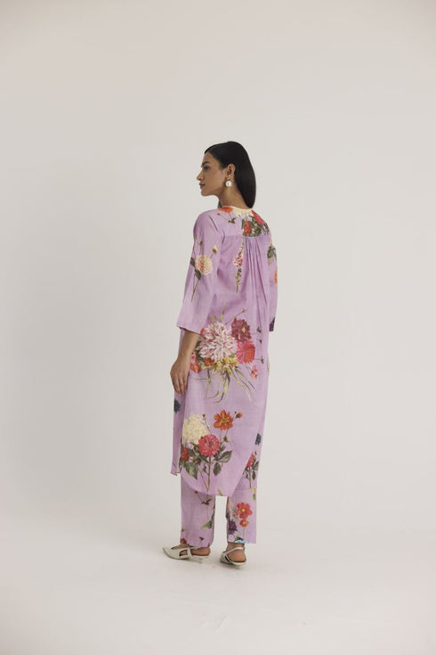 Lilac giggle berry long kurta set