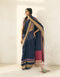 Lila twilight blue sari