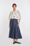 Lisianthus ivory gingham check top