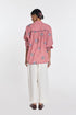 Lisianthus red gingham check top