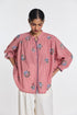 Lisianthus red gingham check top