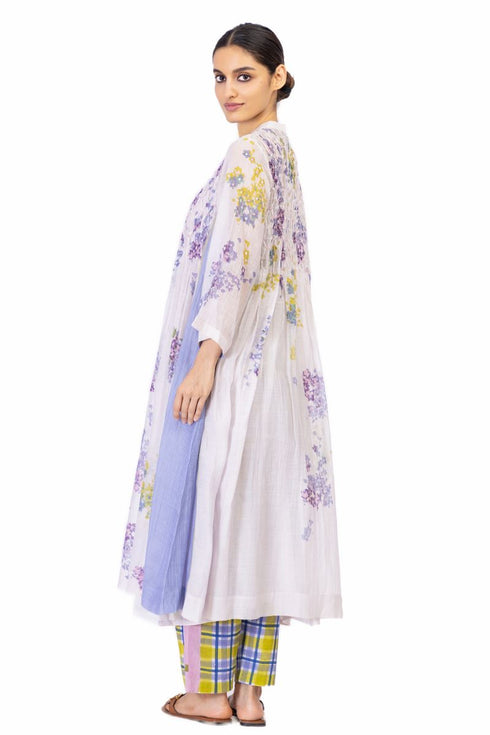 Lobruine ivory floral tunic