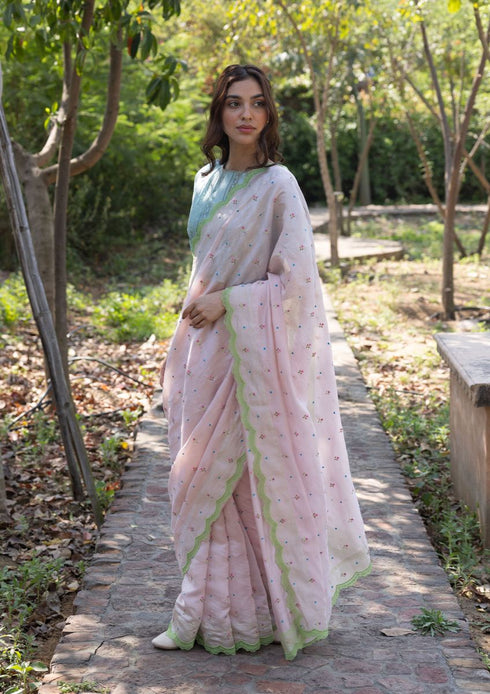 Love note pink sari