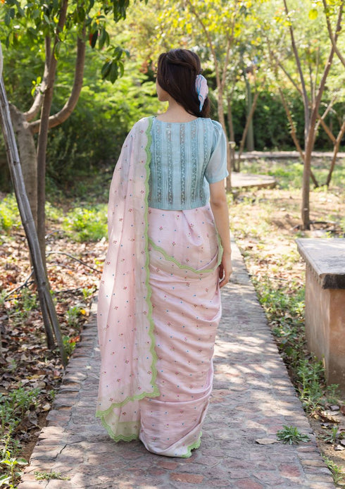 Love note pink sari