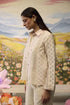 Lumina bone white checkered shirt