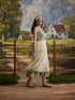 Lumina bone white dress