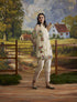 Lumina bone white embroidered kurta