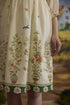 Lumina bone white floral cotton dress