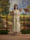 Lumina bone white floral dress