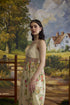 Lumina bone white floral dress