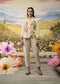 Lumina bone white floral jacket