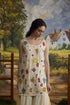 Lumina bone white floral kurta