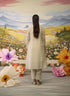 Lumina bone white smocked tunic