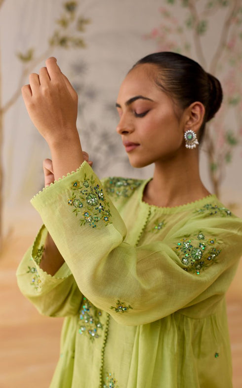 Maanvi green co-ord set