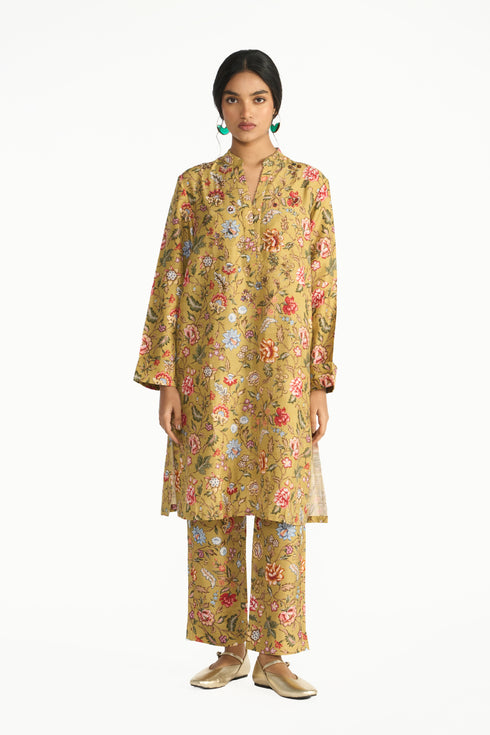 Madhavi gold tunic set