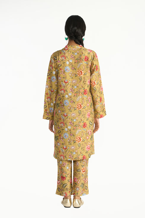 Madhavi gold tunic set