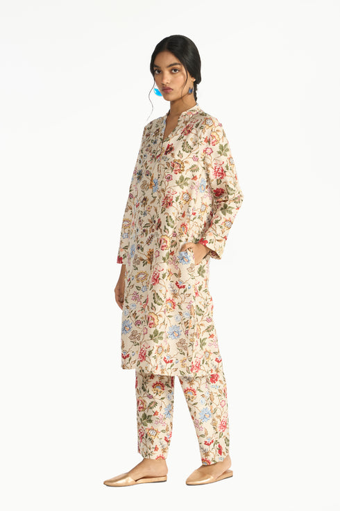 Madhavi ivory tunic set
