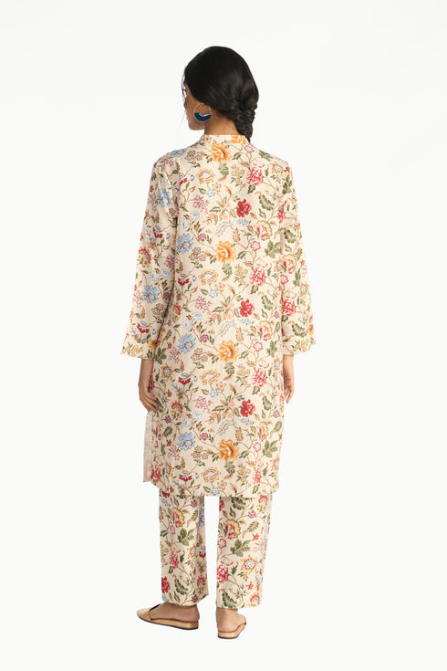 Madhavi ivory tunic set